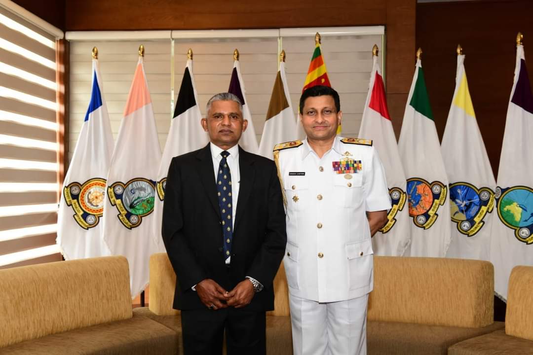 With Commander of the SL Navy Admiral Nishantha Ulugetanne.